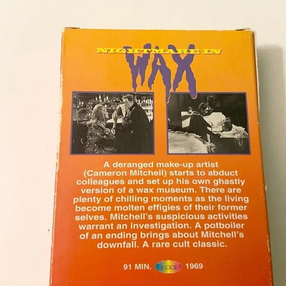 1969 Nightmare in Wax in Color VHS Video Tape Cameron Mitchell Anne Helm - Picture 9 of 15
